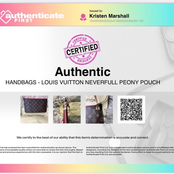 💯 Authentic Louis Vuitton Neverfull Pouch - Picture 8 of 8